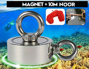 400kg tõmbejõuga kahepoolne otsimismagnet, õngitsemismagnet (2 foto / 9)