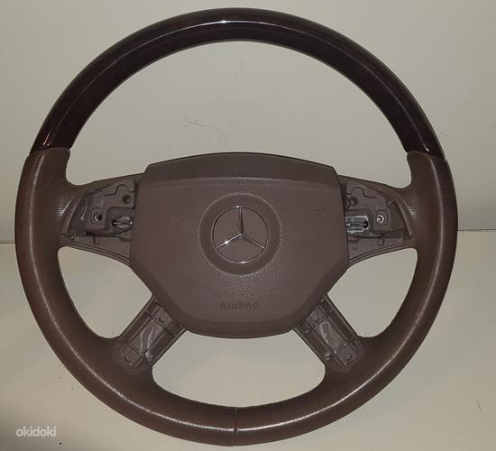 Mercedes ML/GL/R x164/ w164 деревянный руль (фото #4)