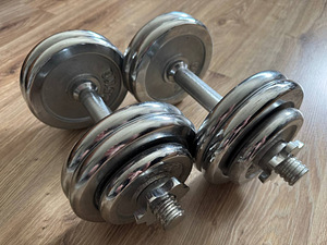 Reguleeritavad hantlid 15 kg (2 foto / 2)