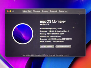 MacBook Pro 15 1TB 2018 Radeon Pro 560X (4 foto / 4)
