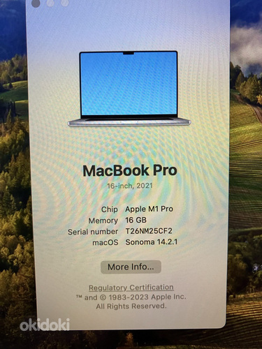 Macbook Pro 16" 2021 M1 Pro 16GB 512GB (foto #5)