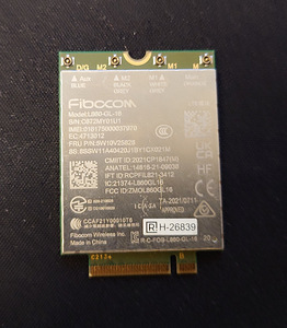 Fibocom L860 WWAN LTE kaart Lenovo sülearvutitele