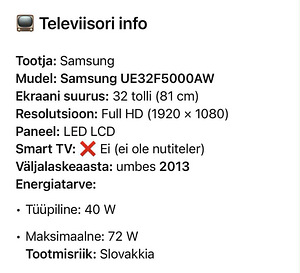 Televiisor (7 foto / 7)