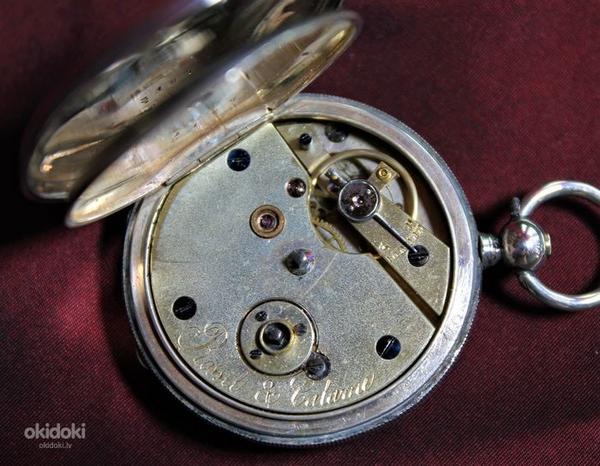 Старинные карманные часы охотника rossel & Calame (фото #3)