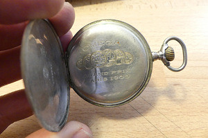 Omega silver pocket watch (4 foto / 4)
