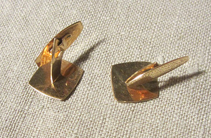 Gold cufflinks 18k (2 foto / 3)
