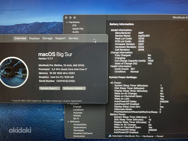 Apple Macbook Pro 15-inch mid 2014 256GB Retina (foto #3)