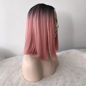Parukas "Black Pink" 37cm (3 foto / 5)