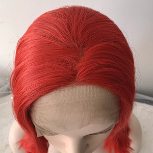 UUS! Parukas lace front punane "Red" 40cm (5 foto / 5)