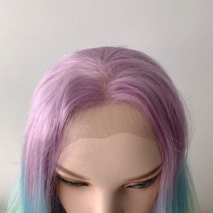 UUS! Parukas lace front Ombre Unicorn 75cm (4 foto / 4)