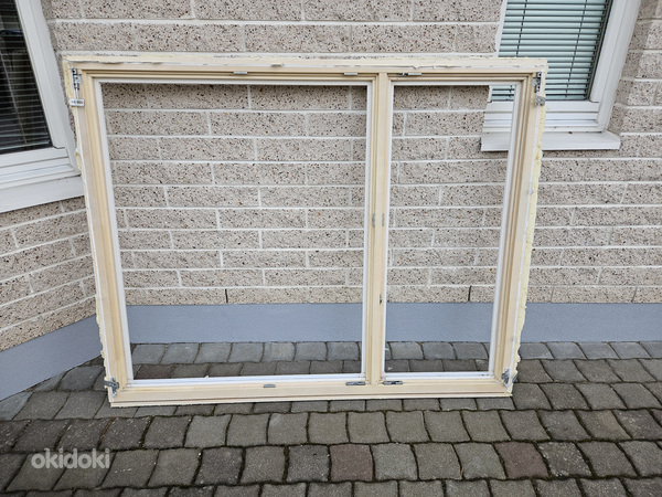Продается 2-створчатое деревянное окно (производство Хаапсалу Уксетехазе). (фото #2)