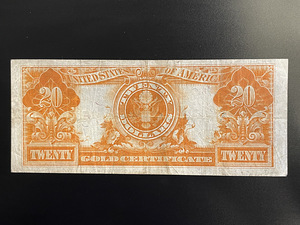 20 dollars, 1922 “Gold certificate” (2 foto / 2)