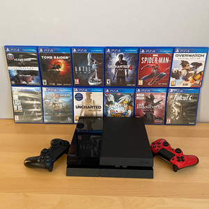 PlayStation 4 + 2 контроллера + 12 игр (1 фото из 1)