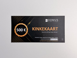 DOMUS kinnisvaramaakleri kinkekaart 500€ (1 foto / 1)