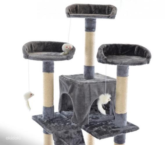 Кошачий домик когтеточка, серый 170 cм (фото #3)