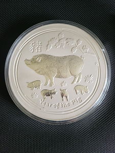 10 kg hõbemünt Austraalia Lunar siga 2019 (3 foto / 6)