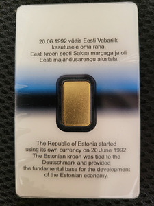 Eesti Pank kuldmünt panga säilivuses (erinevad) (9 foto / 9)