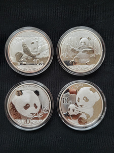 Hiina panda hõbemüntide kollektsioon 2008-2024 (5 foto / 10)