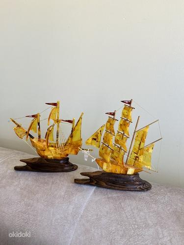 Коллекционные корабли из янтаря (фото #1)