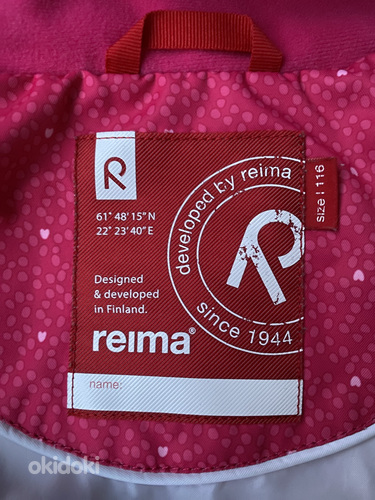 Весенняя куртка розовая Reima 116 см (фото #3)