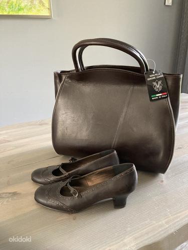 Новая кожаная сумка и туфли 38 Vera Pelle из Италии (фото #7)