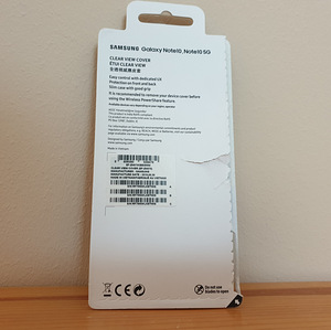 Galaxy Note10+ Clear View Cover kaitsekaaned (must) (3 foto / 3)