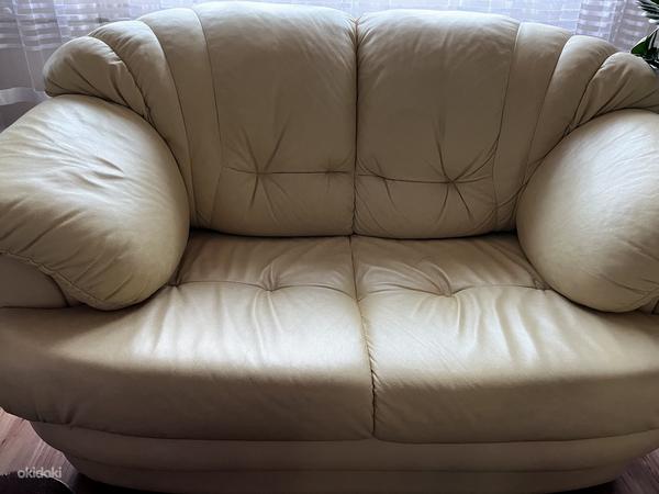 Кожаный диван 2-ка Тигрис (фото #1)