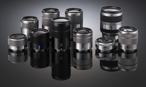 E-mount objektiivid Sony, Tamron, Sigma, Sirui, Samyang