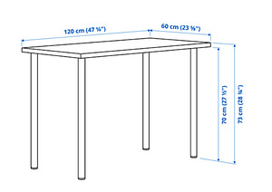 Laud 1200*600 Ikea LAGKAPTEN/ADILS (4 foto / 4)