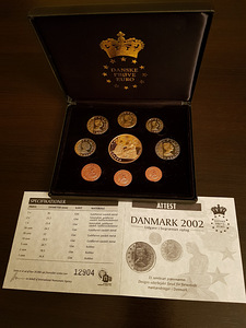 Пробные евро Дания 2002