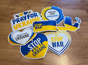 Ukraina toetuseks kleebised / Stickers in support of Ukraine (2 foto / 2)