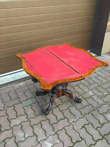 Rokokoo stiilis antiikne mängulaud (5 foto / 6)