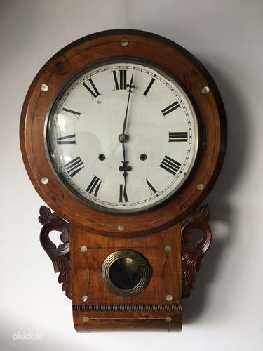 Старые шведские настенные часы (фото #1)