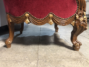 Rokokoo stiilis 2 tugitooli (5 foto / 6)