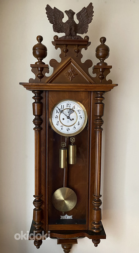 Большие настенные часы-бомба Густав Беккер (фото #3)