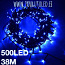 Рождественские гирлянды 500 led/38м, синие, в наличии (фото #1)