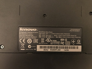 Lenovo ThinkPad Ultra Dock Type: 40A2 (toiteplokita) (2 foto / 3)