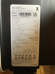 INVERTER SolaX G4 5kw (hübriid) (3 foto / 3)