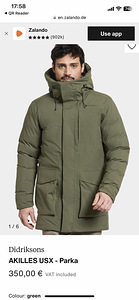 Didriksons meeste parka XL (1 foto / 6)