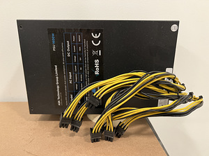 1600W Mining Toiteplokk 7x 6-pin PCIE