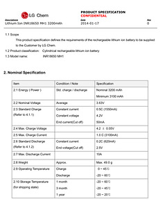 Аккумулятор 18650 LG 3200mah (б/у) (2 фото из 2)