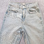 Джина трикотажные джинсы с завышенной талией и разрезами (фото #4)