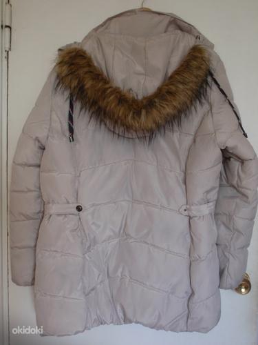 Светло-серая женская зимняя куртка, 48 (фото #5)