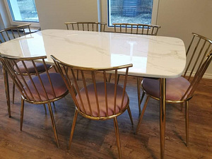UUS! Söögilaud ja 6 tooli (4 foto / 9)