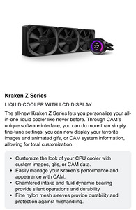NZXT Z73 - 360mm AIO Liquid Cooler koos RGB LED (5 foto / 5)