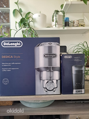 Müüa Delonghi käpaga espressomasin ja kohviveski.