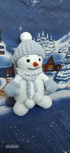 Вязанный снеговичек (фото #2)