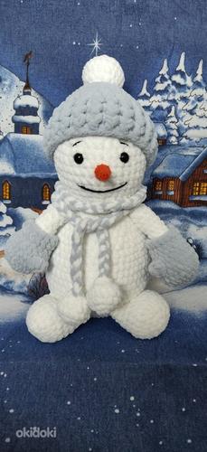 Вязанный снеговичек (фото #6)