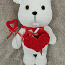 Вязанный Медвежон с любовным посланием,подарок на 14 февраля (фото #2)