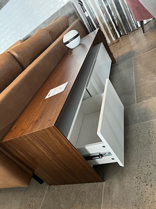 Casa 03 TV stand wallnut / h.gloss white (2 foto / 2)